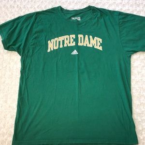 Adidas men’s XL  used Norte Dame short sleeve tee